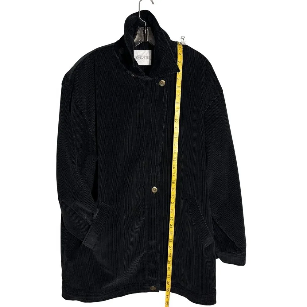 Vintage Black DonCaster Corduroy Jacket Casual/Chore/Retro Style - Picture 4 of 16